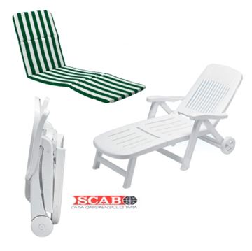 תמונה של מיטת שיזוף מפוארת מתכווננת על גלגלים 