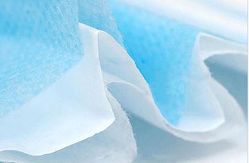 תמונה של מסכה כירורגית תלת שכבתית להגנה 